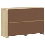 vidaXL Commode SAUDA chêne 111x43x73 5 cm bois de pin massif