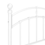 vidaXL Cadre de lit Blanc Métal 100x200 cm