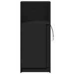 vidaXL Buffet avec LED noir 42 5x34x100 cm bois d'ingénierie