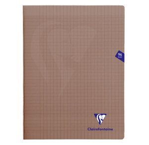 Cahier MIMESYS Piqué Polypro 24 x 32 cm 96 pages 90g Séyès Noir CLAIREFONTAINE