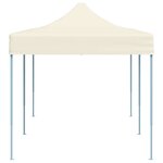 vidaXL Tente pliable 3 x 6 m Blanc crème