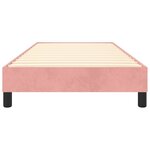 vidaXL Cadre de lit Rose 90x190 cm Velours