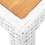 vidaXL Ensemble à manger d'extérieur 9 Pièces Résine tressée Blanc