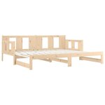 vidaXL Lit coulissant Bois de pin solide 2x(90x190) cm