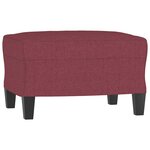 vidaXL Ensemble de canapés 3 Pièces rouge bordeaux tissu