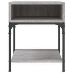 vidaXL Tables de chevet 2 Pièces sonoma gris 40x41x50 cm bois ingénierie