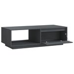 vidaXL Table basse gris 110x50x33 5 cm bois de pin massif