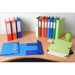 Classeur rembordé papier 2 anneaux 30mm Forever - A4 bleu foncé EXACOMPTA