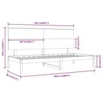 vidaXL Lit de jour sans matelas blanc 90x200 cm bois de pin massif
