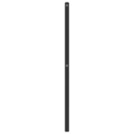 vidaXL Tête de lit métal noir 140 cm