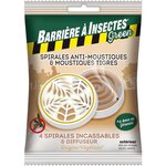 BARRIERE A INSECTES - Diffuseur boitier antimoustiques + 4 spirales