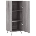 vidaXL Buffet Sonoma gris 34 5x34x90 cm Bois d'ingénierie