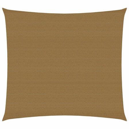 vidaXL Voile d'ombrage 160 g/m² Taupe 2 5x2 5 m PEHD