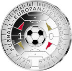 Pièce de monnaie en Argent 11 Euro g 14 Millésime 2024 UEFA EURO FOOTBALL