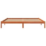 vidaXL Cadre de lit sans matelas cire marron 200x200cm bois pin massif
