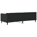vidaXL Lit de repos noir 80x200 cm tissu