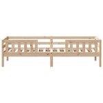 vidaXL Cadre de lit sans matelas 90x200 cm bois de pin massif
