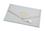 PAPERTREE TAJ Lot de 5 Enveloppes cadeau A4 Gris perle