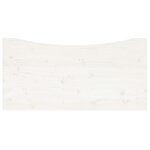 vidaXL Dessus de bureau blanc 110x60x2 5 cm bois massif de pin