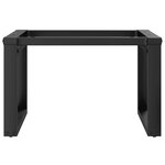 vidaXL Pieds de table basse cadre en O 50x40x38 cm fonte