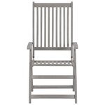 vidaXL Chaises inclinables de jardin lot de 2 et coussins bois acacia