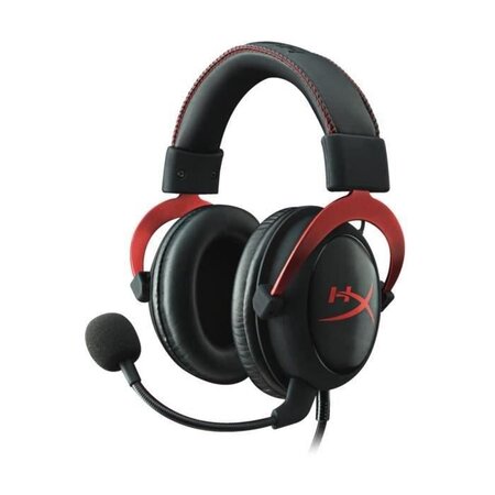 HyperX Micro-Casque Gamer Cloud II Filaire Rouge Surround 7.1 PS4