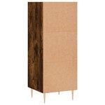 vidaXL Buffet chêne fumé 34 5x32 5x90 cm bois d'ingénierie