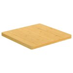 vidaXL Dessus de table 60x60x2 5 cm bambou