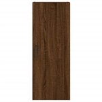 vidaXL Buffet haut Chêne marron 34 5x34x180 cm Bois d'ingénierie