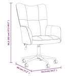 vidaXL Chaise de relaxation Gris foncé Velours