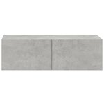 vidaXL Ensemble de meubles TV 5 Pièces Gris béton Bois d'ingénierie