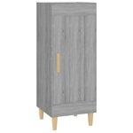 vidaXL Buffet Sonoma gris 34 5x34x90 cm Bois d'ingénierie