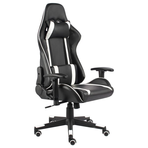vidaXL Chaise de jeu pivotante Blanc PVC