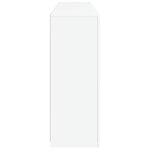 vidaXL Buffet avec lumières LED blanc 162x37x100 cm