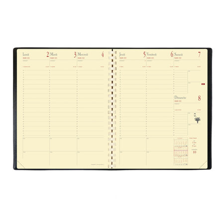 Agenda MANAGER rep rech s/f FR 21x27 cm QUOVADIS