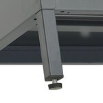 vidaXL Meuble TV Anthracite 105x35x52 cm Acier et verre