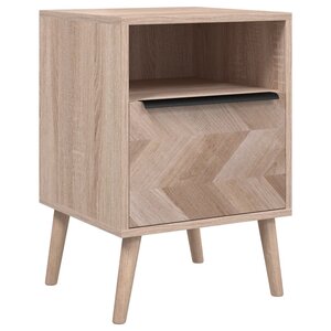 Finori Table de chevet Lusk 61A chêne sonoma 38 5x38 5x57 cm
