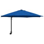 vidaXL Parasol de patio Bleu azur Polyester Grand Inclinable