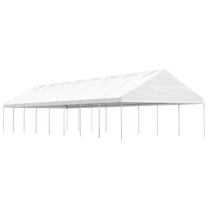 vidaXL Belvédère avec toit blanc 17 84x5 88x3 75 m polyéthylène