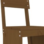 vidaXL Ensemble de bar de jardin 5 Pièces marron miel bois de pin massif