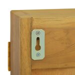 vidaXL Armoire à miroir 60x10x40 cm Bois de teck solide