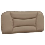 vidaXL Coussin de tête de lit cappuccino 80 cm similicuir