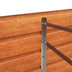 vidaXL Lit surélevé de jardin rouillé 320x80x77 cm acier corten