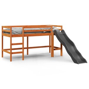 vidaXL Lit mezzanine d'enfants sans matelas 90x190 cm bois pin massif