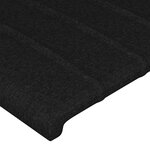 vidaXL Cadre de lit avec tête de lit Noir 80x200 cm Tissu