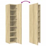 vidaXL Buffet haut chêne sonoma 40x42 5x185 cm bois d'ingénierie
