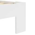 vidaXL Cadre de lit blanc bois de pin massif 90x200 cm