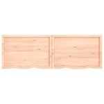 vidaXL Dessus de table 180x60x(2-4) cm bois de chêne massif non traité