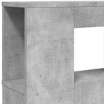 vidaXL Tête de lit à LED gris béton 180x18 5x103 5cm bois d'ingénierie