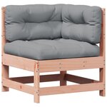 vidaXL Salon de jardin 3 Pièces avec coussins bois massif douglas